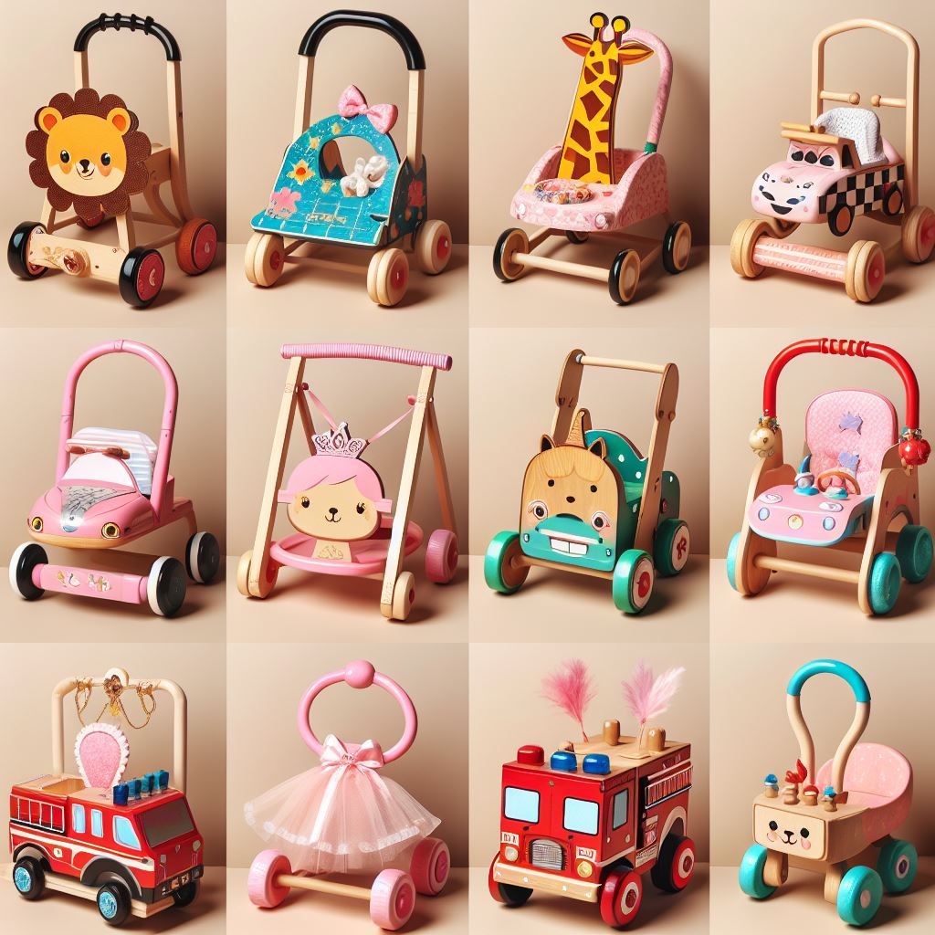 Wooden WalkerCost wooden walker baby baby's walker